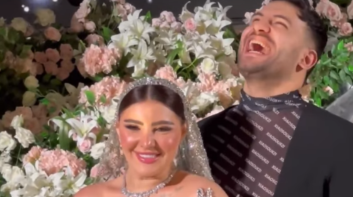 أول تعليق من مسلم بعد حفل زفافه على يارا تامر